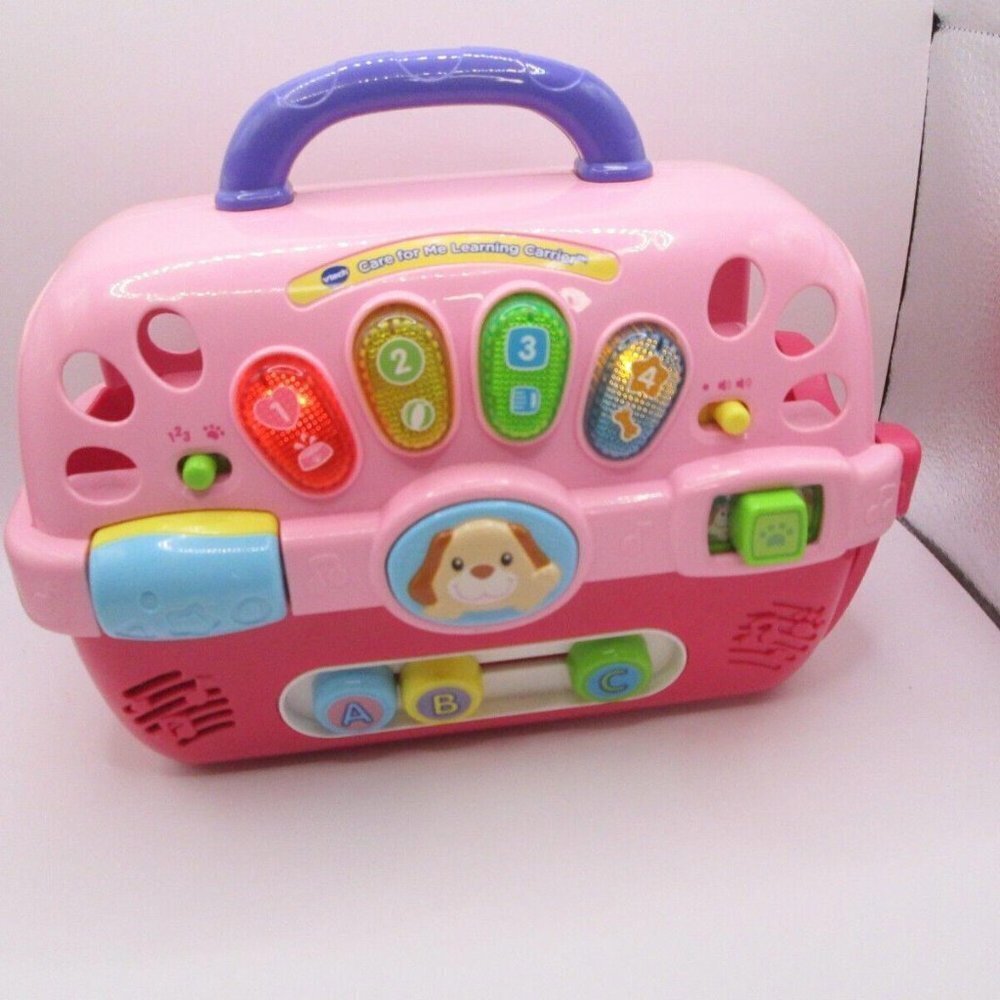VTech Care for Me Learning Pet Carrier Shapes Colors Lights-Carrier Only, Tested - Picture 2 of 8